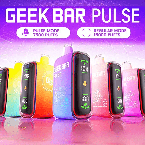 Geek Bar Pulse 15000 小火箭一次性電子煙｜美國原裝進口 · 12種口味
